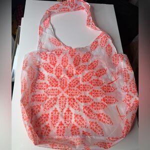 Free People Movement Reusable Floral Pattern Tote Bag - Coral Pink cool unique
